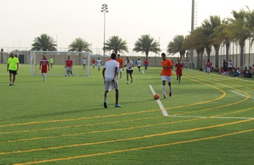 Teams from over Abu Dhabi came to play a competitive tournament at Al Yasmina’ 
